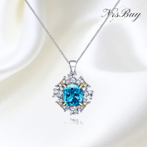 Ice cut geometric high carbon diamond necklace
