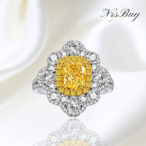 Dark fat rectangular zircon ring