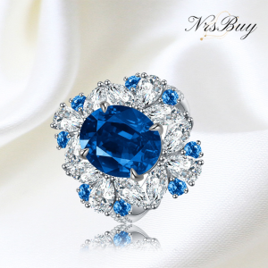 Blue Flower Ring