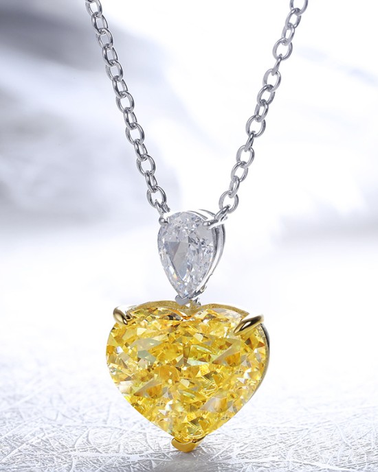 Ice cut heart type high carbon diamond
